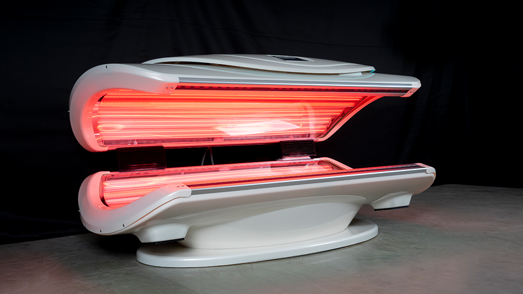 red light therapy bed mmb white